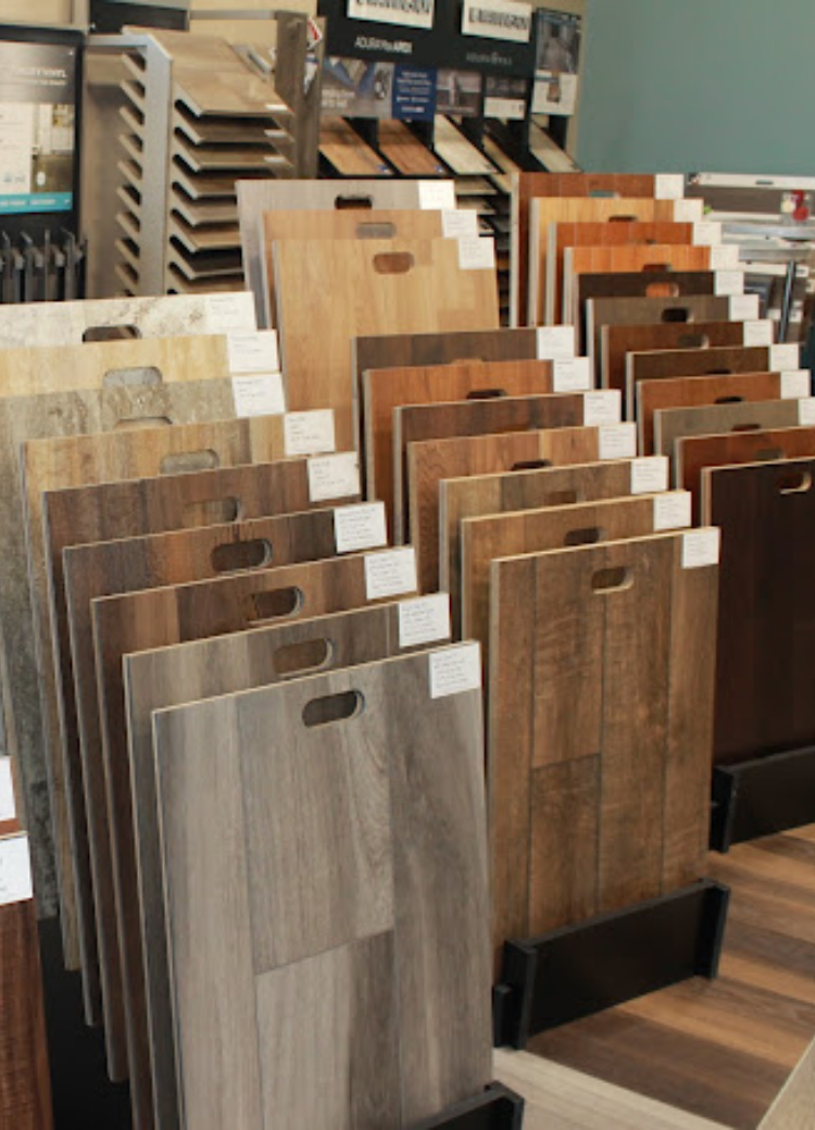 Hard Surface Flooring Samples in Buddy's Flooring America Showroom