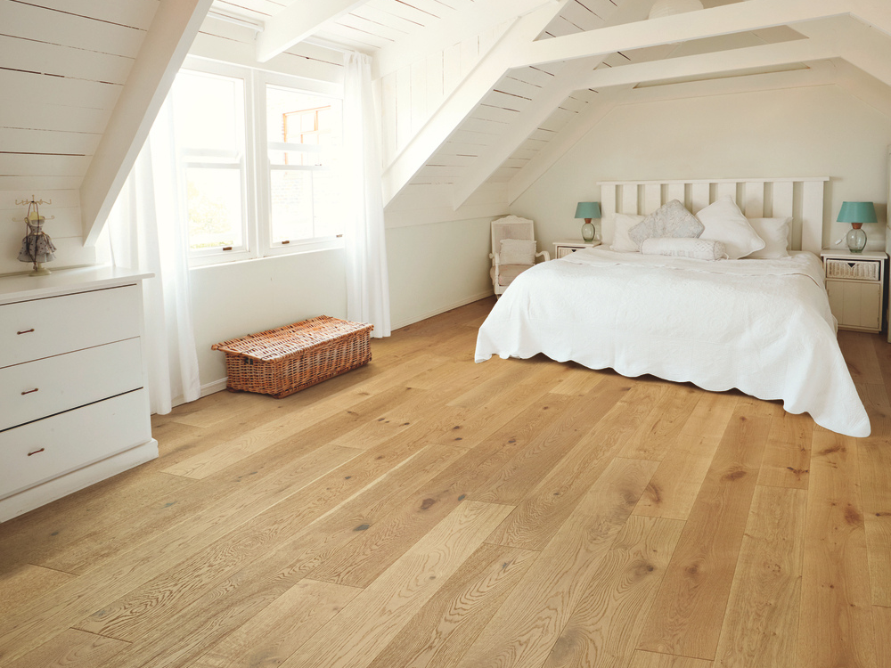 hardwood flooring in bedroom